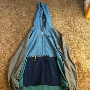 LL Bean Anorak, Large, blue/green